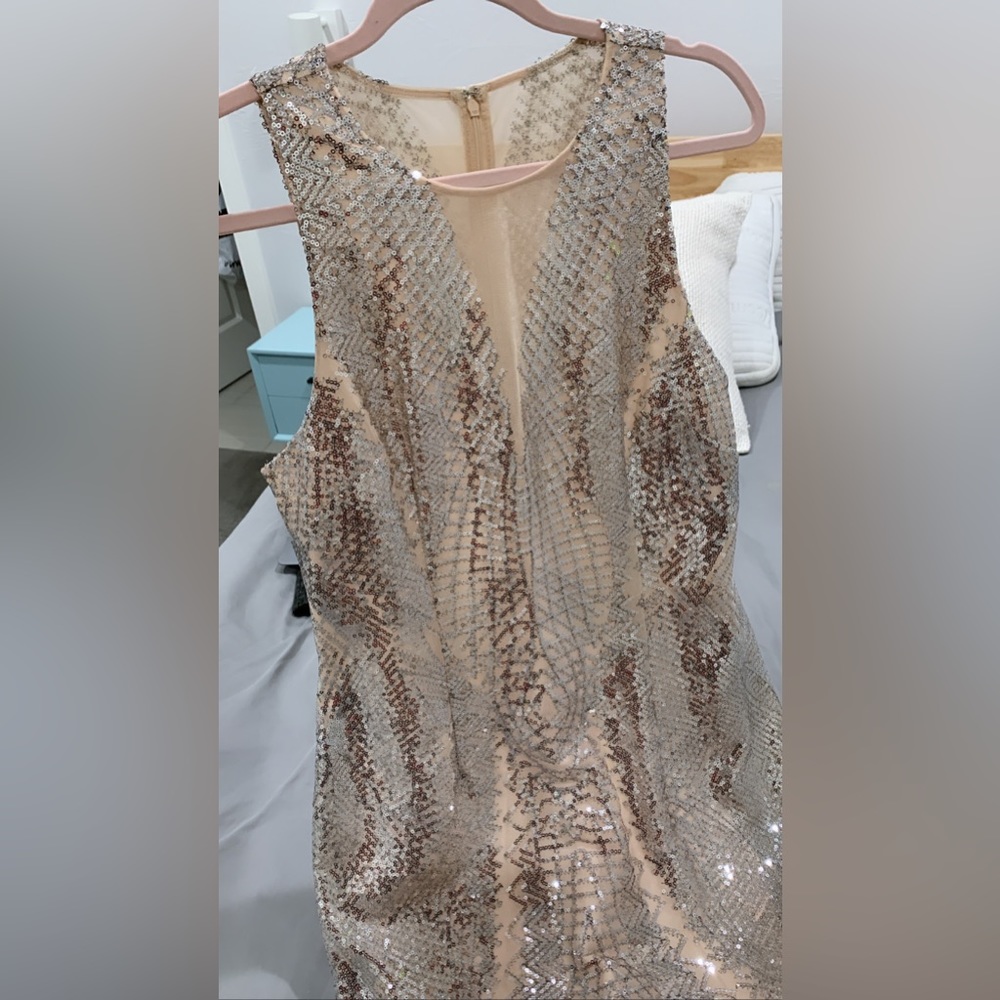 Art Deco Sequin Dress - Laundry by Shelli Segal - Size 8